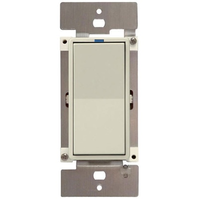 PCS PulseWorx UPB Relay Wall Switch, 15A, Light Almond